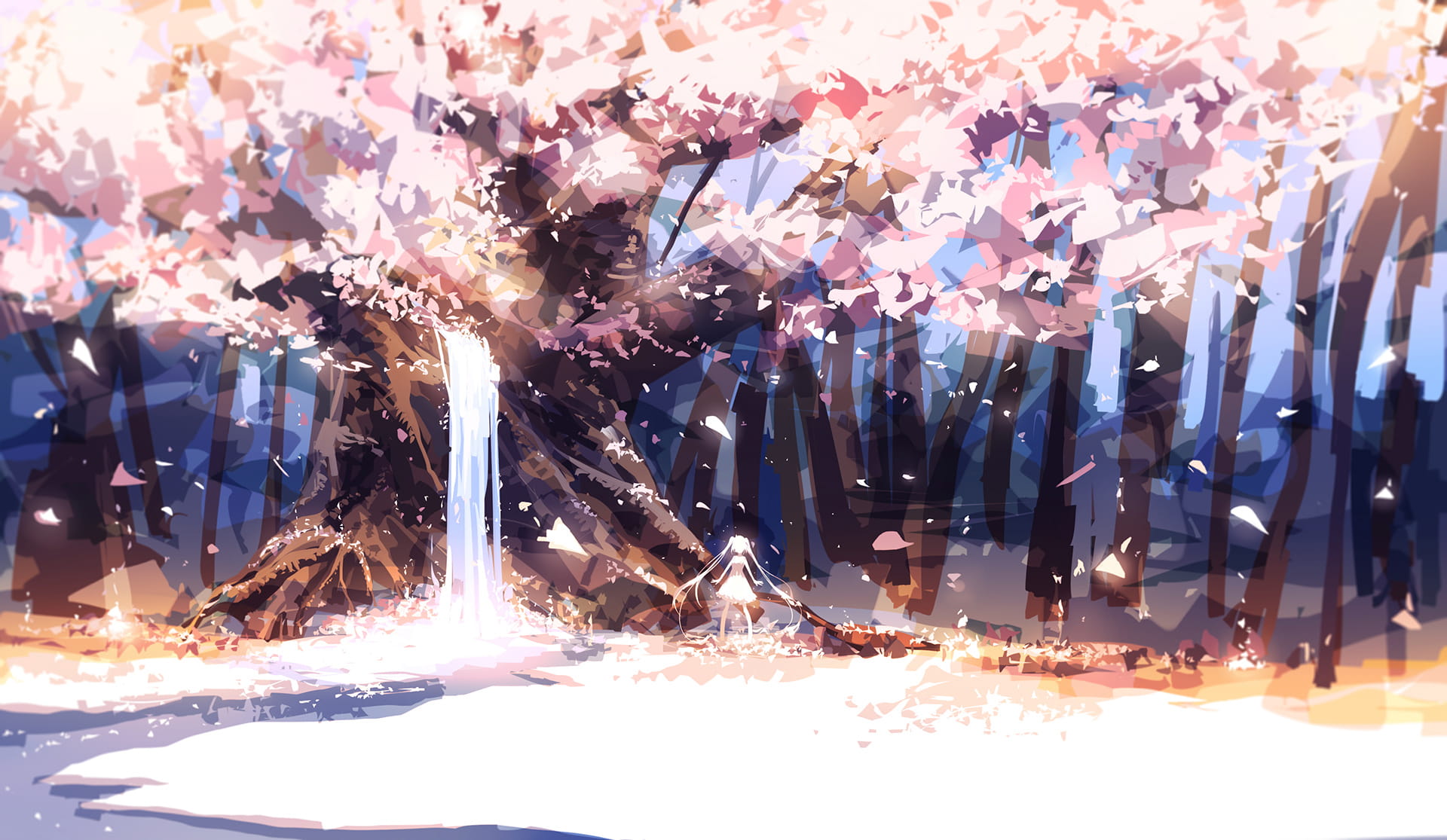 樱花,插画,P站