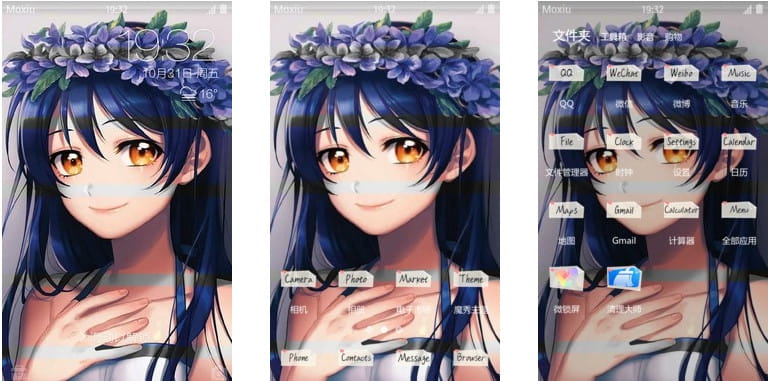 lovelive手机主题,南小鸟,东条希,穗乃果