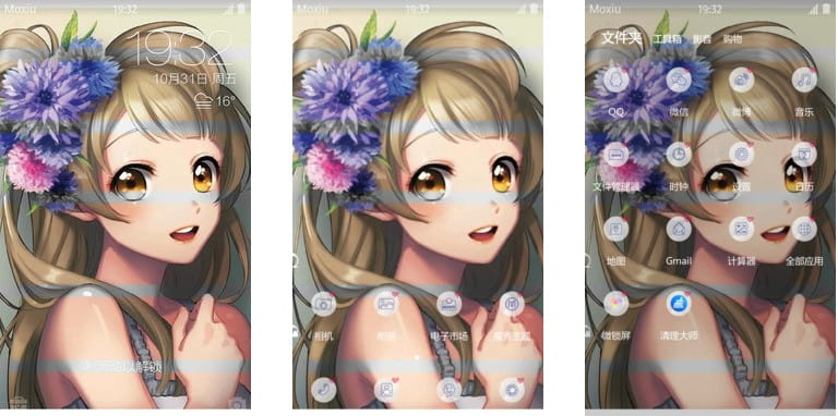 lovelive手机主题,南小鸟,东条希,穗乃果