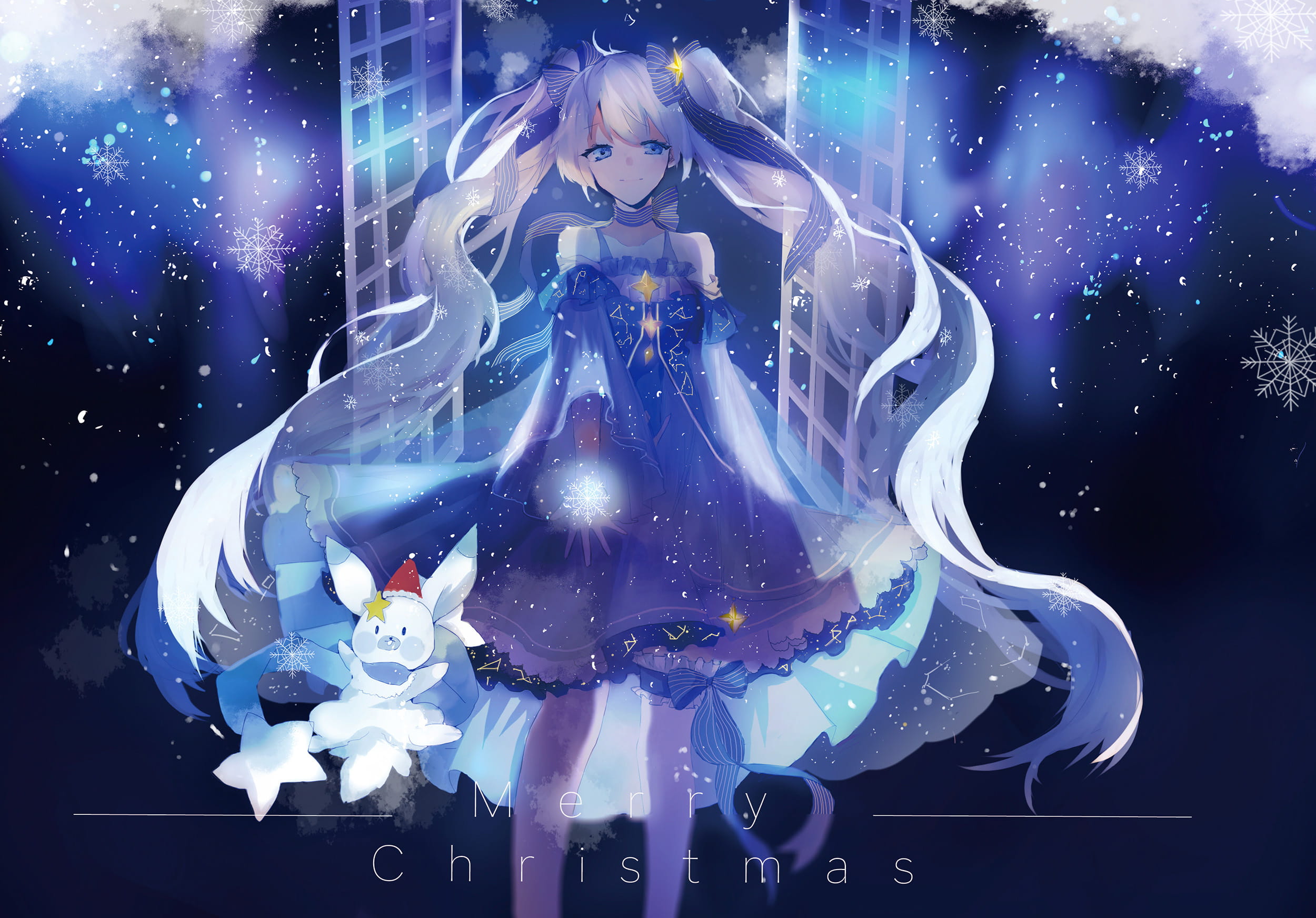 雪初音,初音未来,电脑壁纸