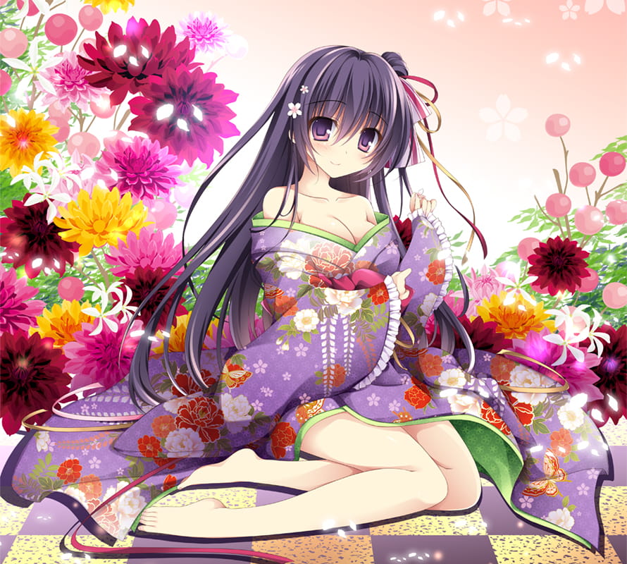 和服,少女,和风