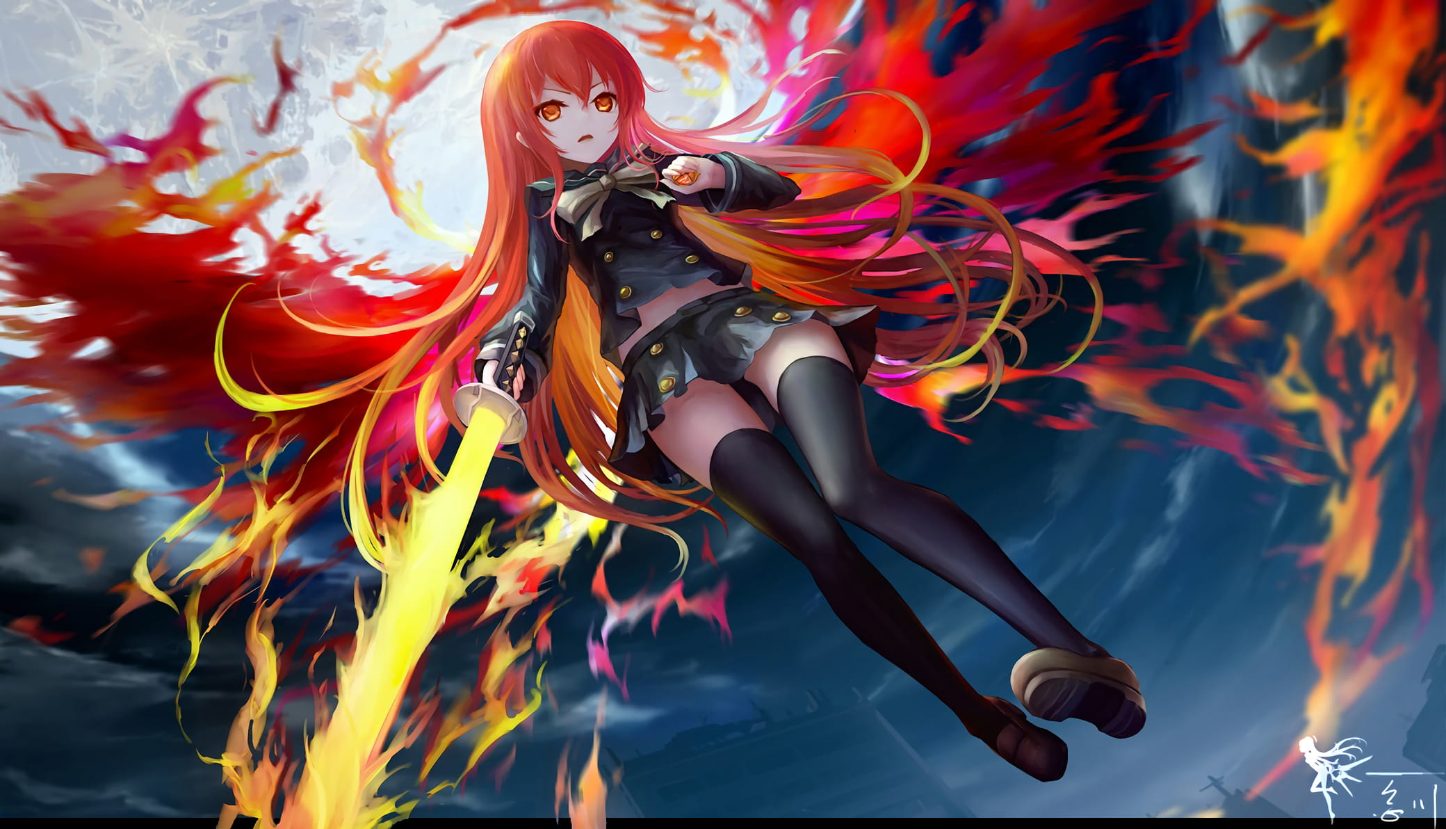 灼眼的夏娜,少女,电脑壁纸,动漫壁纸