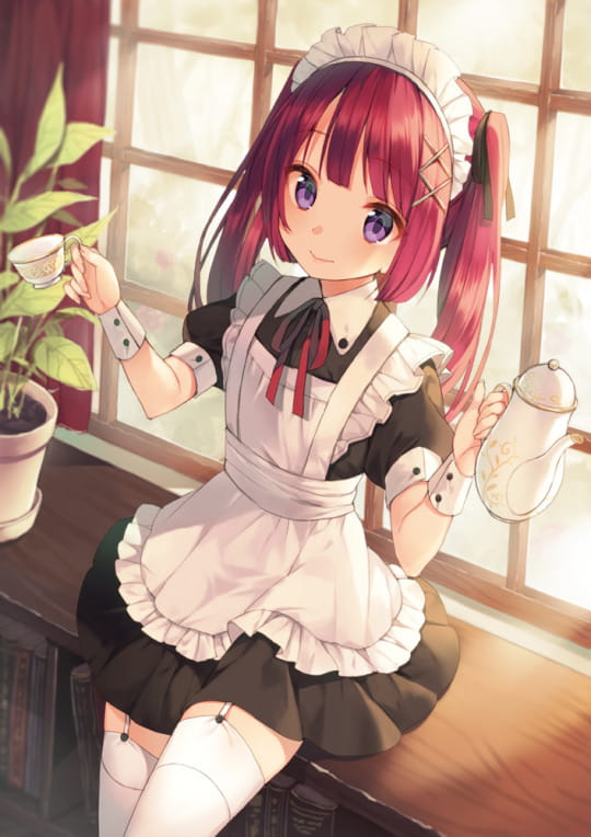 女仆,少女,萌图,手机壁纸