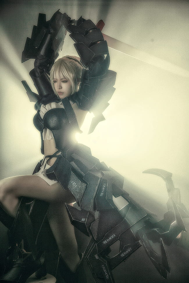 黑saber,fate,cos