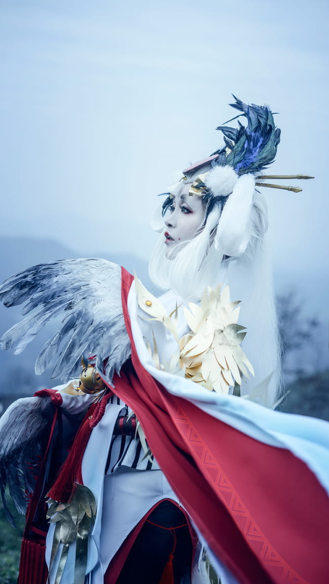 网易手游阴阳师,金鸾鹤羽,cosplay,姑获鸟