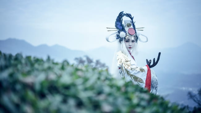 网易手游阴阳师,金鸾鹤羽,cosplay,姑获鸟
