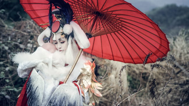网易手游阴阳师,金鸾鹤羽,cosplay,姑获鸟