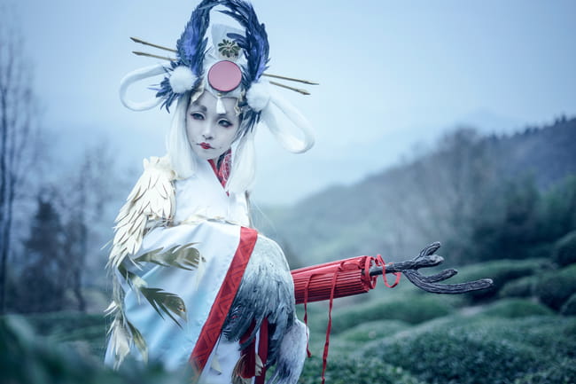 网易手游阴阳师,金鸾鹤羽,cosplay,姑获鸟