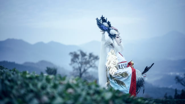 网易手游阴阳师,金鸾鹤羽,cosplay,姑获鸟