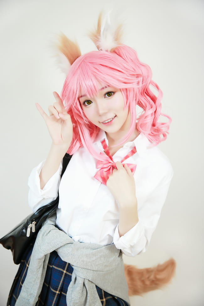 Fate/GrandOr,玉藻前jk,cos