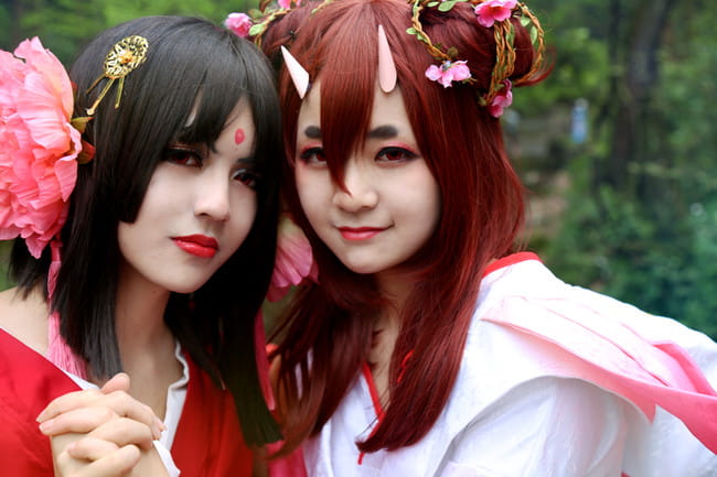 阴阳师手游 樱花妖X桃花妖 剧情COS