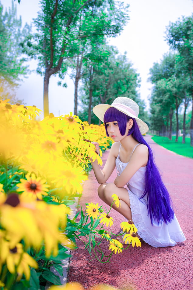 我的妹妹哪有这么可爱 黑猫 五更琉璃 COS 白猫 连衣裙