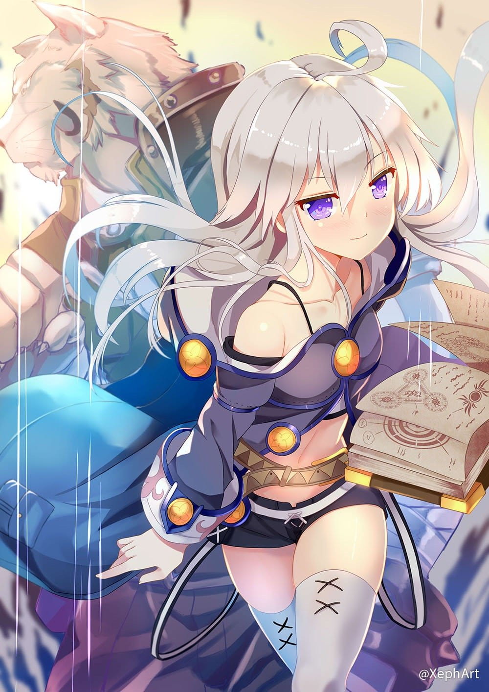 银发少女壁纸,动漫壁纸,动漫本子