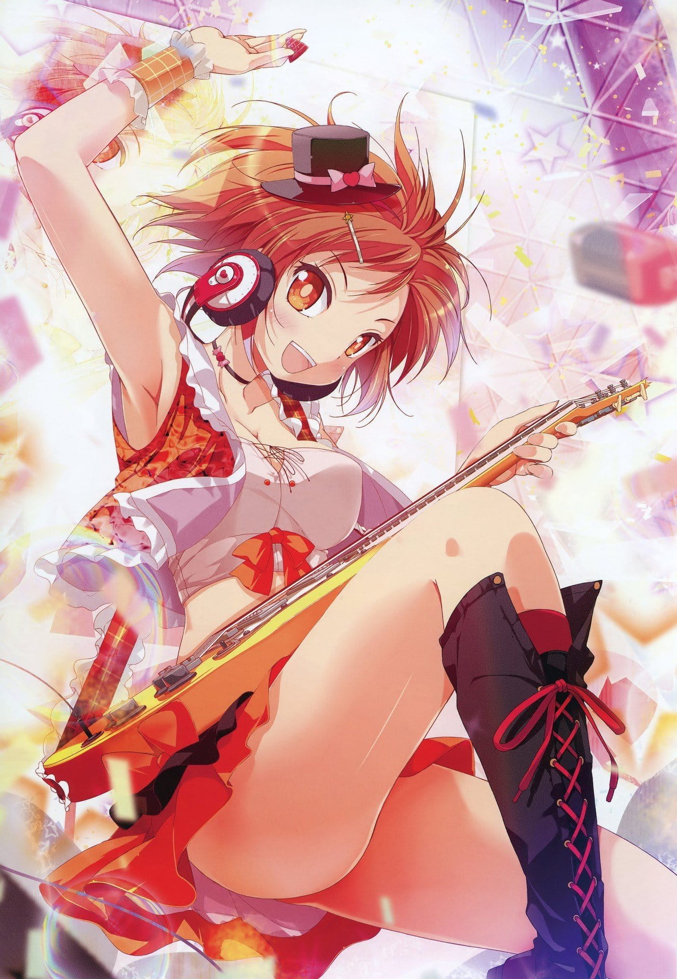 二次元靴子美少女,动漫福利图,动漫制服美图