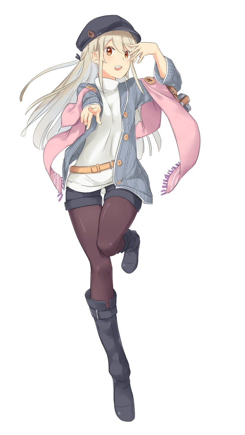 二次元靴子美少女,动漫福利图,动漫制服美图