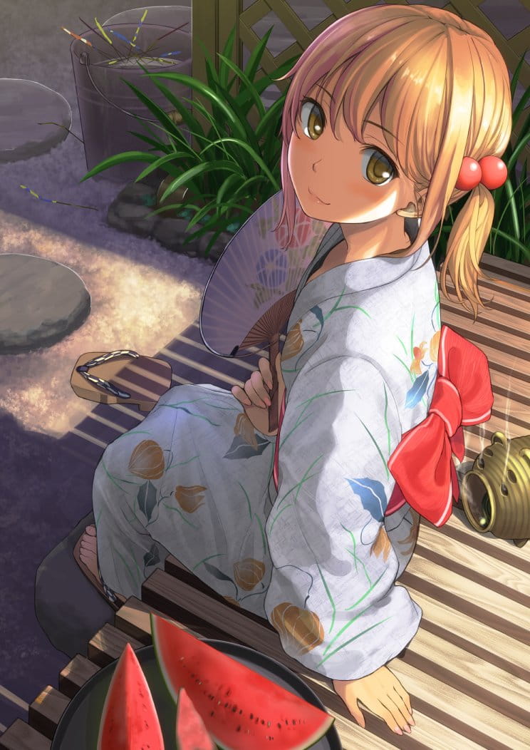 动漫和服,和服美少女,二次元和服