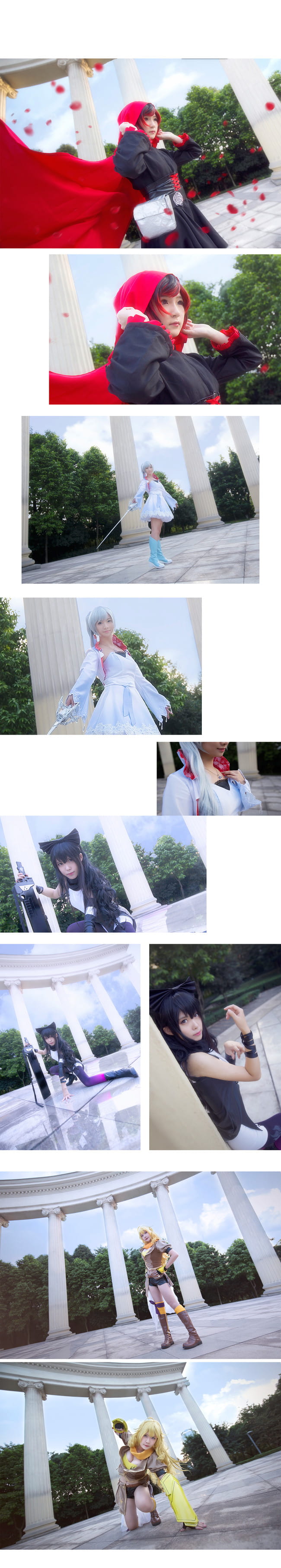RWBY THIS WILL BE THE DAY 红白黑黄COS 
