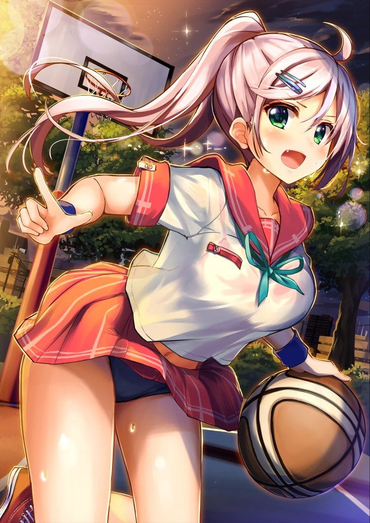 动漫美少女壁纸,二次元扎马尾美少女,动漫福利