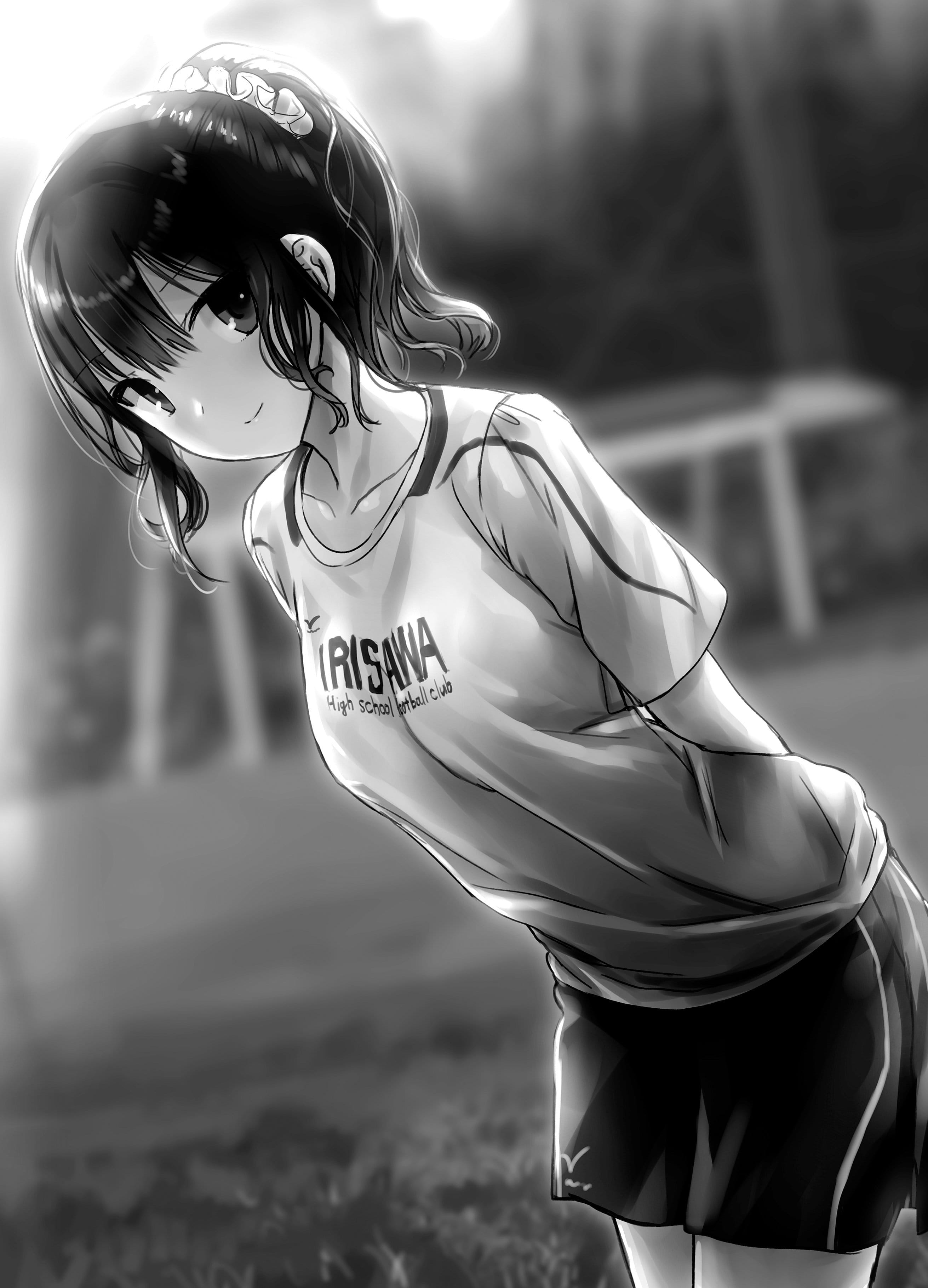 动漫美少女壁纸,二次元扎马尾美少女,动漫福利