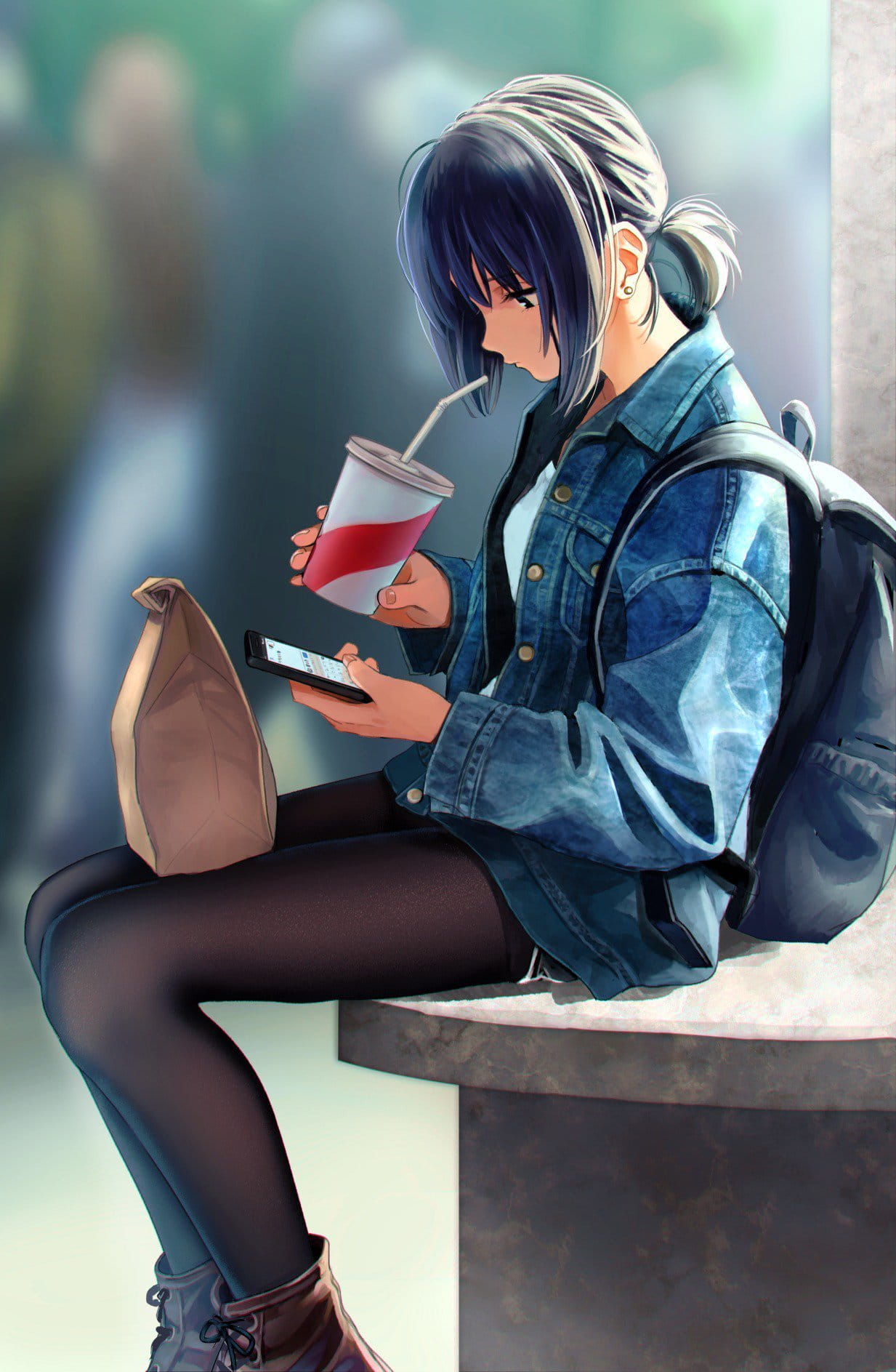 动漫发髻美少女,福利本子,动漫美少女壁纸