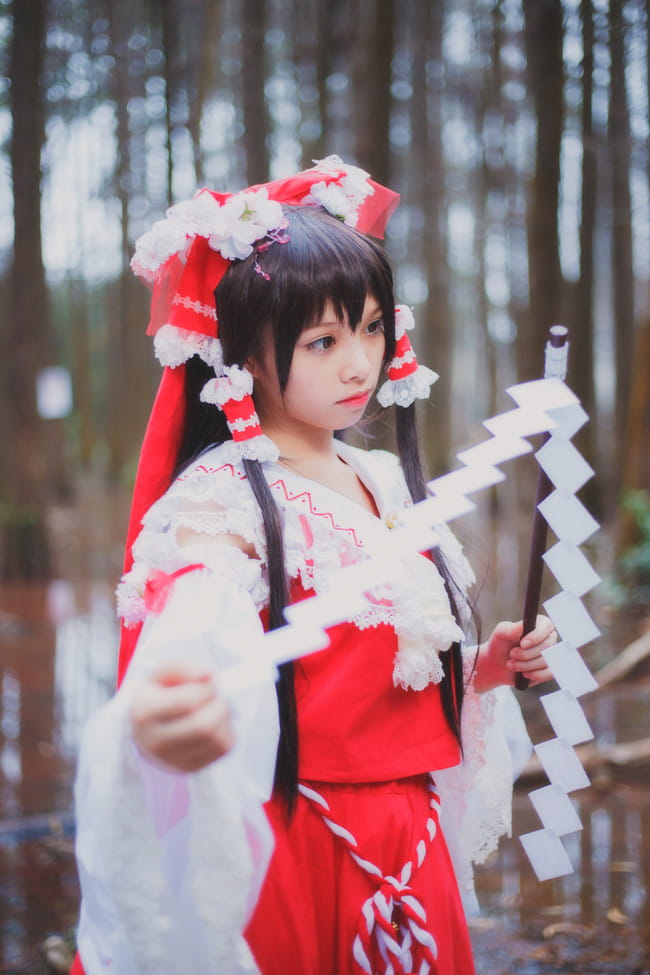 东方Project,博丽灵梦cos,兔子兔子兔w