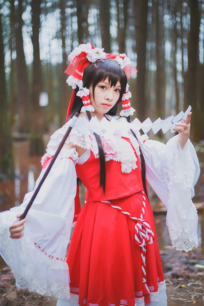 东方Project,博丽灵梦cos,兔子兔子兔w