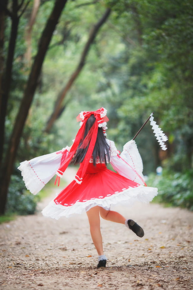东方Project,博丽灵梦cos,兔子兔子兔w