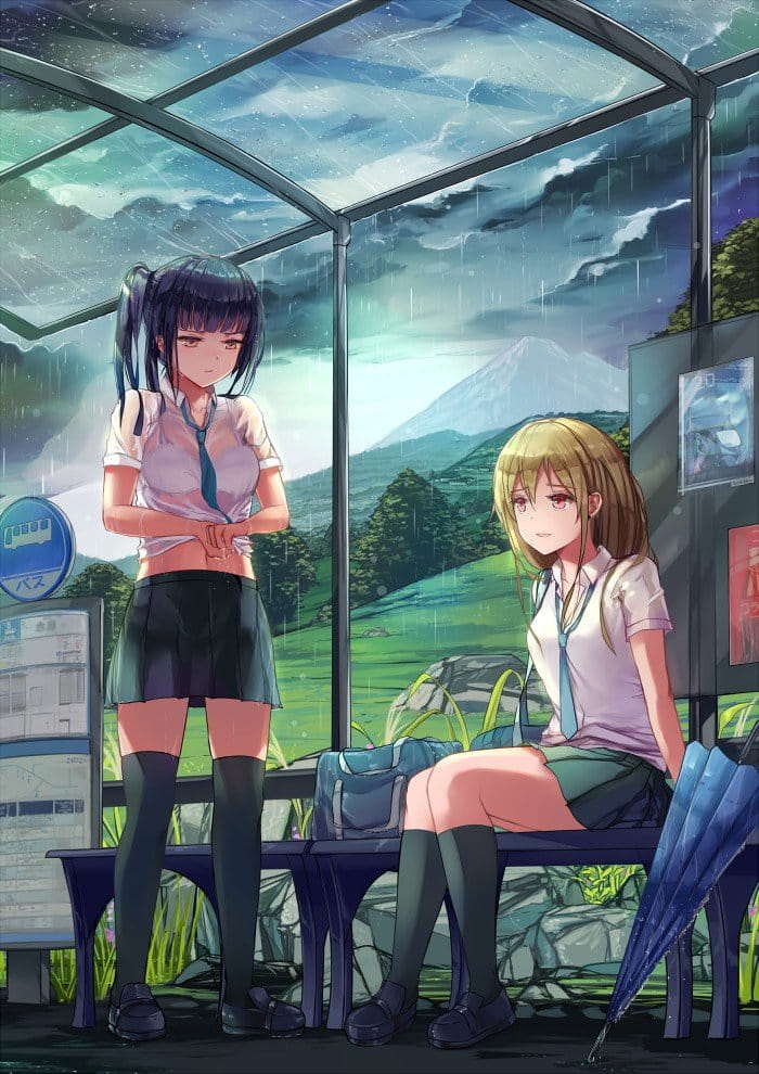 动漫本子,动漫夏日美少女,动漫湿身少女