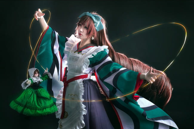 蔷薇少女cosplay,翠星石cosplay,汐兔子