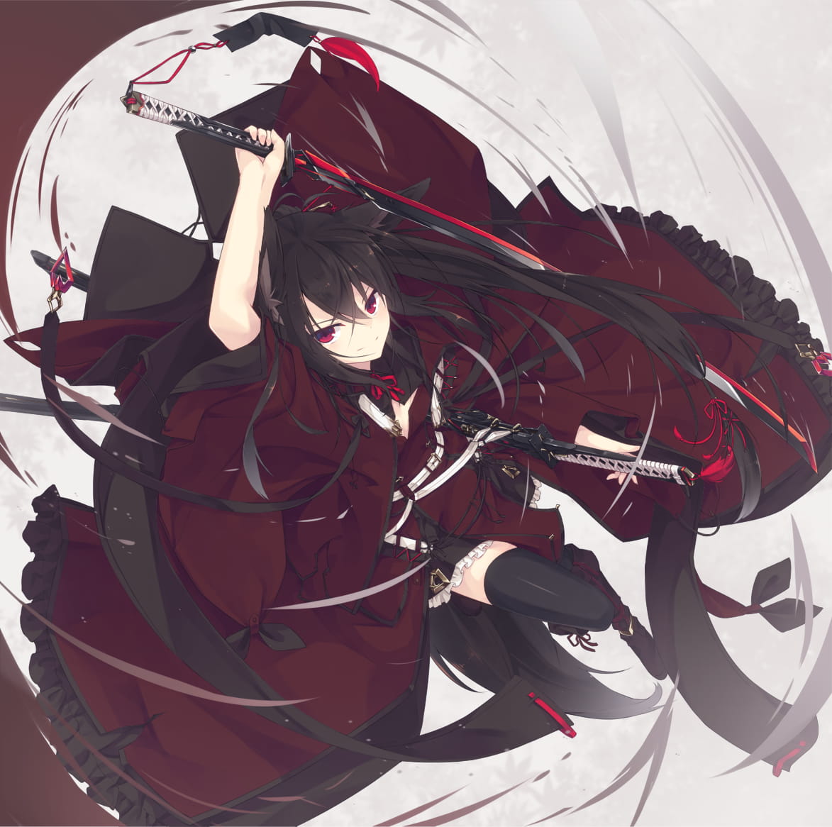 拔剑少女图,武器娘图,二次元手机壁纸