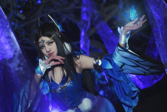王者荣耀cos,貂蝉cosplay,薛定谔的阿九