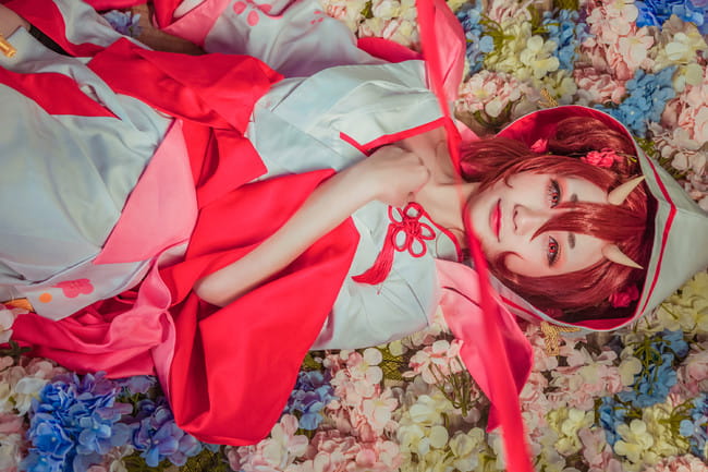 阴阳师cosplay,桃花妖cosplay,樱-Sakura