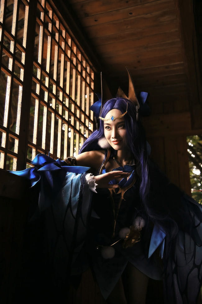 王者荣耀,仲夏夜之梦貂蝉,荡秋千,cosplay图片