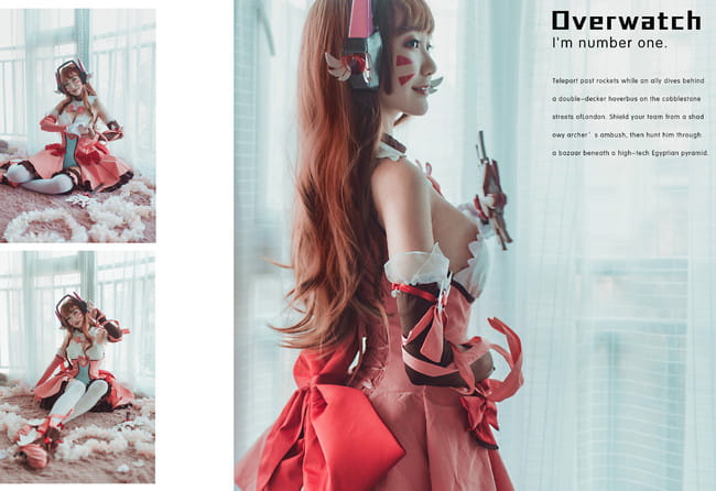 守望先锋cos,魔法少女d.va,云溪大哥哥