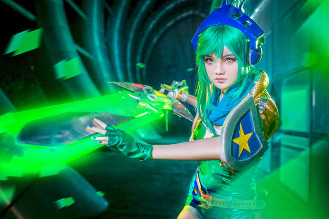 英雄联盟cos,电玩勇者锐雯cosplay,逸仔_