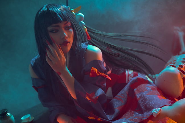 网易手游阴阳师,鬼女红叶,cosplay图片,