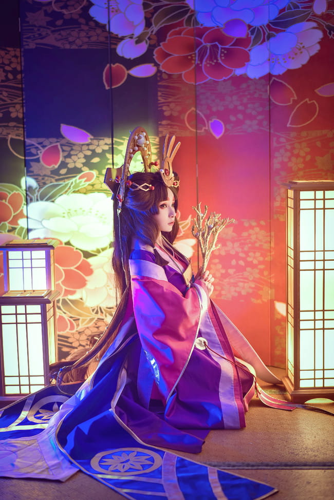 阴阳师cos,辉夜姬cosplay,污安-绾