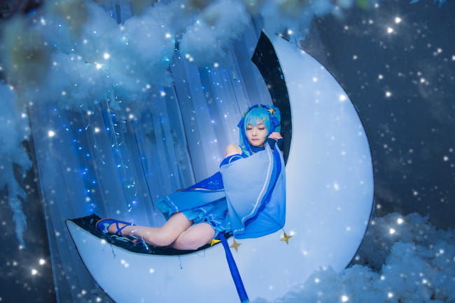 初音未来,星与雪的公主,cosplay