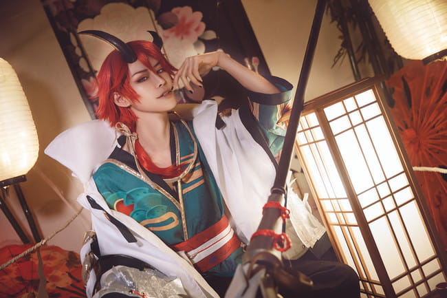 网易手游阴阳师,夜叉cos,cosplay图片