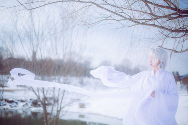 汉服,cosplay,雪妖