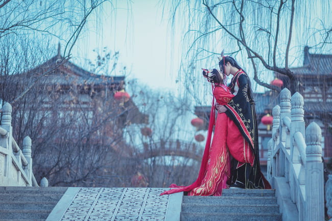 剑三,同人婚服,cosplay