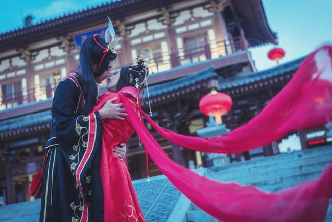 剑三,同人婚服,cosplay