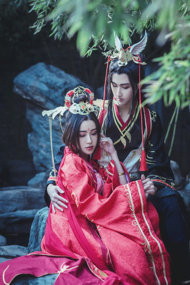 剑三,同人婚服,cosplay