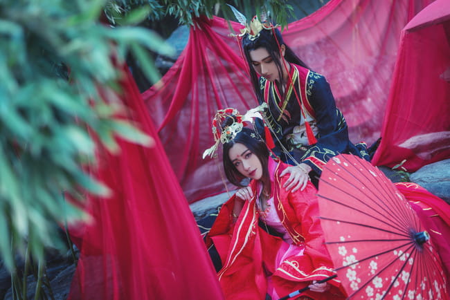 剑三,同人婚服,cosplay