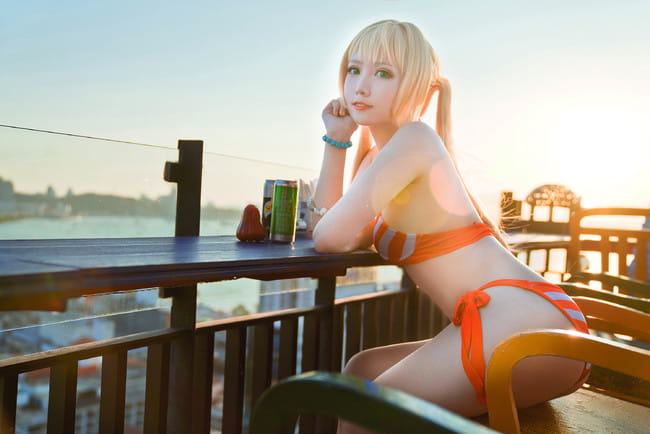 Fate,尼禄泳装,cosplay