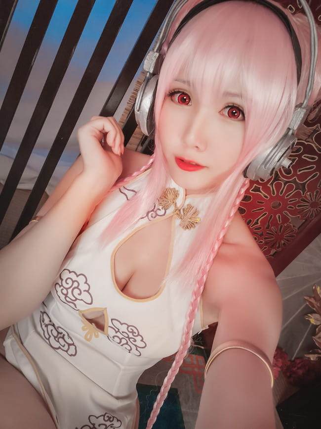 索尼子旗袍,足控福利,cosplay