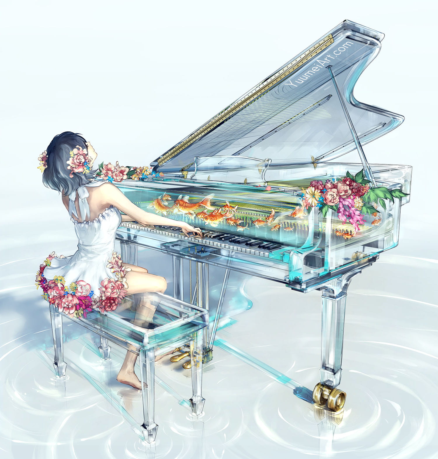 id=64588964,少女与鱼图片,动漫女生图片,动漫鱼图片