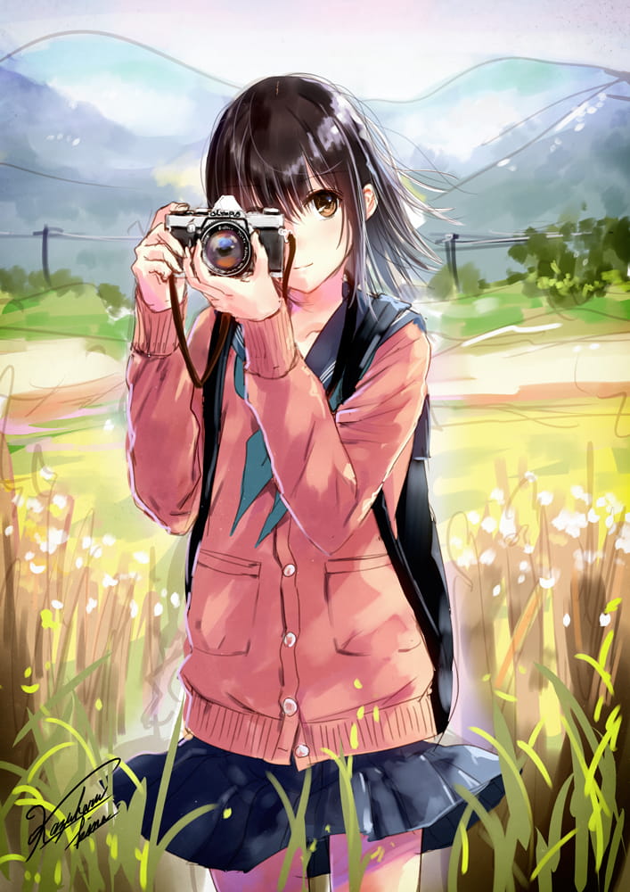 id=57948422,少女相机图片,动漫女生图片,唯美动漫壁纸
