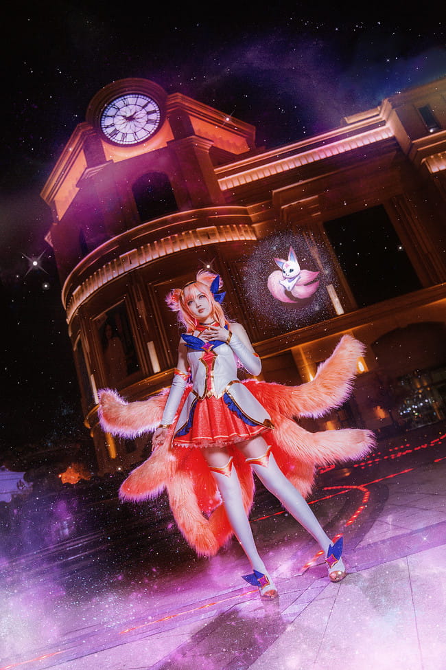 英雄联盟cos,魔法少女阿狸cos,逸仔_