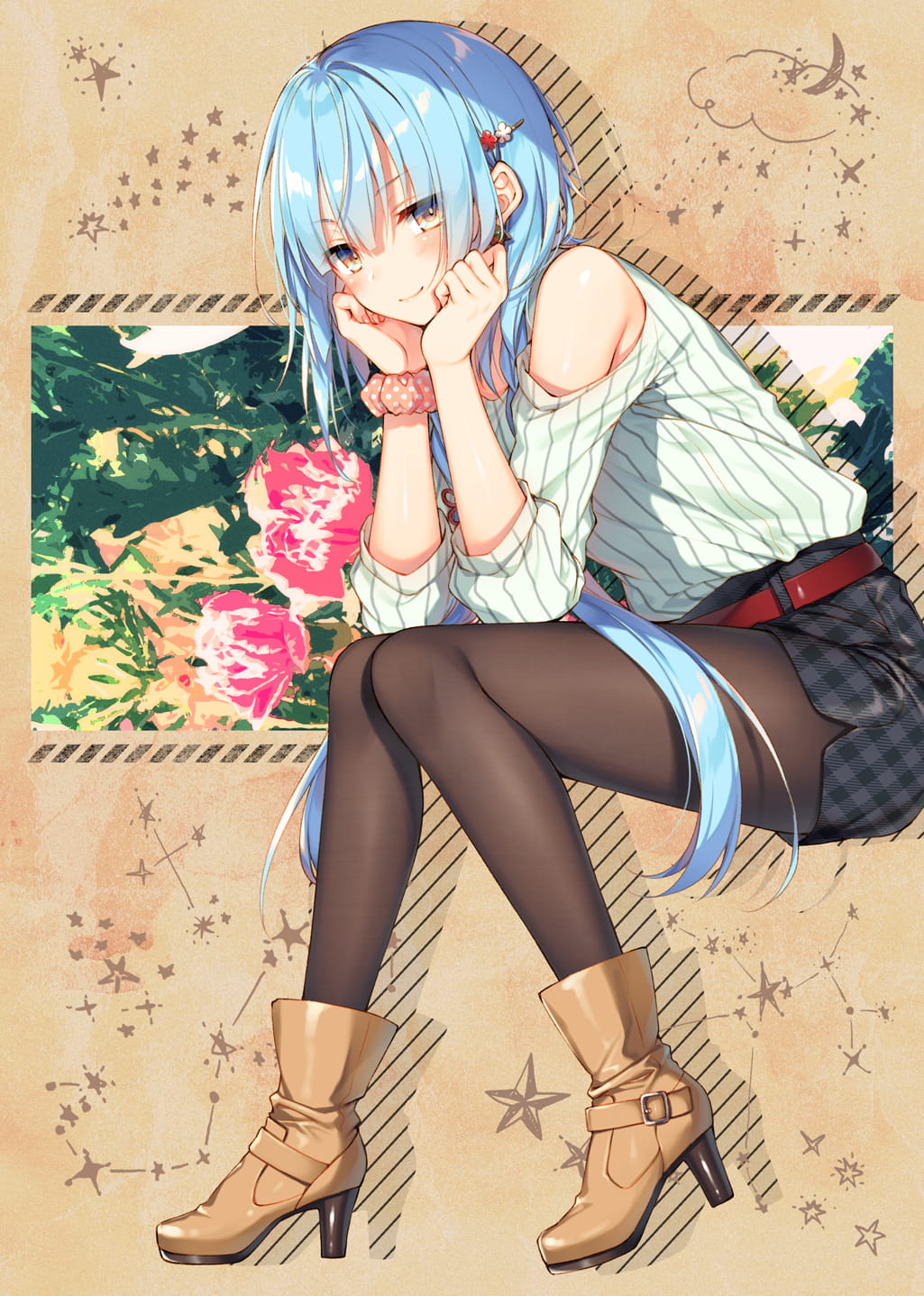 id=68025662,蓝发少女图片,动漫女生图片,动漫福利图片